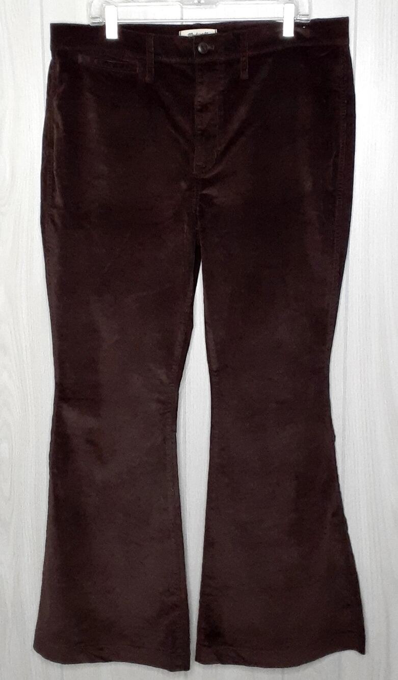 Madewell The Perfect Vintage Flare Pant Corduroy Size 33 Brown